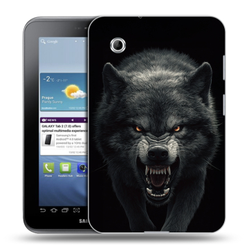 Силиконовый чехол на Samsung Galaxy Tab 2 7.0 с принтом Волк
