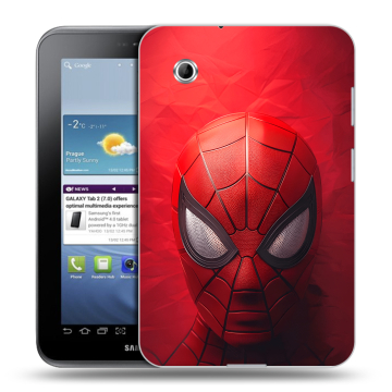 Силиконовый чехол на Samsung Galaxy Tab 2 7.0 с принтом Spiderman Человек паук
