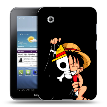 Силиконовый чехол на Samsung Galaxy Tab 2 7.0 с принтом One Piece Ван Пис