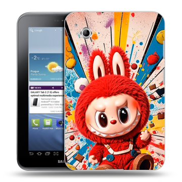 Силиконовый чехол на Samsung Galaxy Tab 2 7.0 с принтом Labubu Лабубу