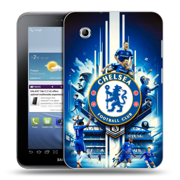 Силиконовый чехол на Samsung Galaxy Tab 2 7.0 с принтом Chelsea Челси