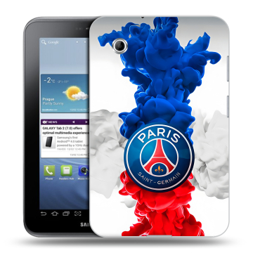 Силиконовый чехол на Samsung Galaxy Tab 2 7.0 с принтом PSG ПСЖ
