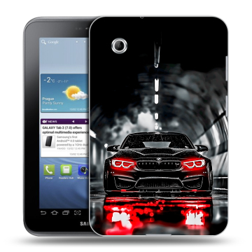Силиконовый чехол на Samsung Galaxy Tab 2 7.0 с принтом BMW БМВ