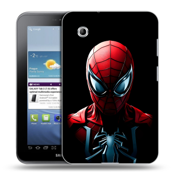 Силиконовый чехол на Samsung Galaxy Tab 2 7.0 с принтом Spiderman Человек паук