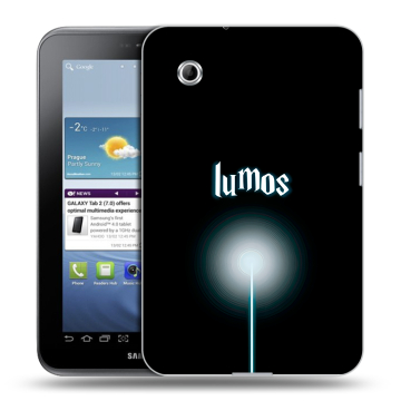 Силиконовый чехол на Samsung Galaxy Tab 2 7.0 с принтом Harry Potter Гарри Поттер