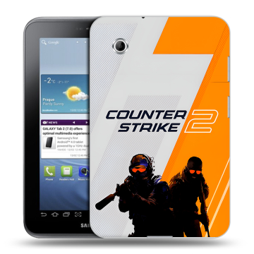 Силиконовый чехол на Samsung Galaxy Tab 2 7.0 с принтом Counter Strike