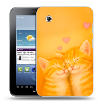 Силиконовый чехол на Samsung Galaxy Tab 2 7.0 с принтом Милые котята Силиконовый чехол на Samsung Galaxy Tab 2 7.0 с принтом Милые котята