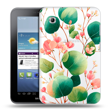 Силиконовый чехол на Samsung Galaxy Tab 2 7.0 с принтом женский