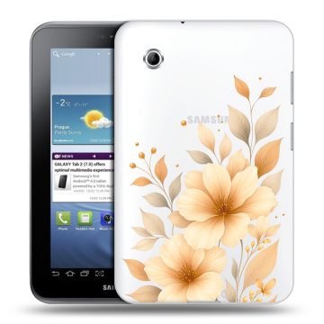 Силиконовый чехол на Samsung Galaxy Tab 2 7.0 с принтом для девушки