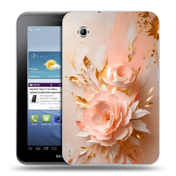 Силиконовый чехол на Samsung Galaxy Tab 2 7.0 с принтом женский