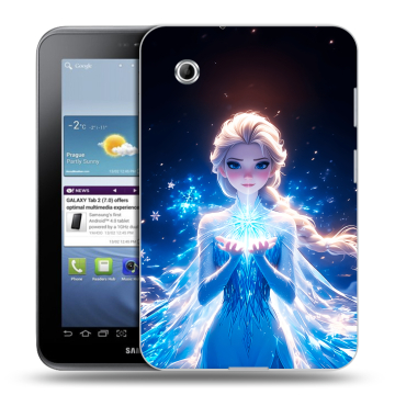 Силиконовый чехол на Samsung Galaxy Tab 2 7.0 с принтом Холодное сердце Frozen