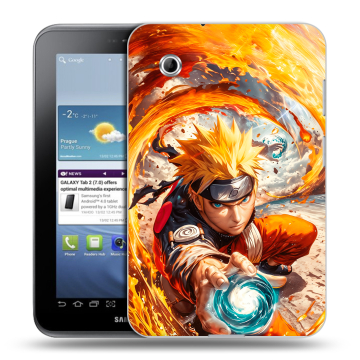 Силиконовый чехол на Samsung Galaxy Tab 2 7.0 с принтом Аниме Наруто Naruto