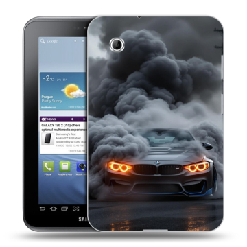 Силиконовый чехол на Samsung Galaxy Tab 2 7.0 с принтом BMW БМВ
