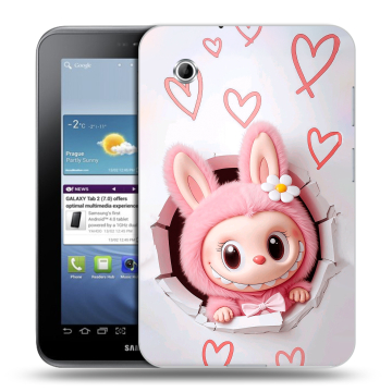 Силиконовый чехол на Samsung Galaxy Tab 2 7.0 с принтом Labubu Лабубу