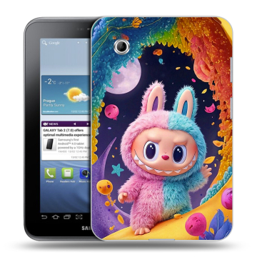 Силиконовый чехол на Samsung Galaxy Tab 2 7.0 с принтом Labubu Лабубу Силиконовый чехол на Samsung Galaxy Tab 2 7.0 с принтом Labubu Лабубу