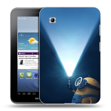 Силиконовый чехол на Samsung Galaxy Tab 2 7.0 с принтом Миньоны