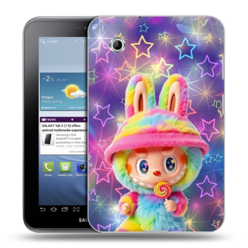 Силиконовый чехол на Samsung Galaxy Tab 2 7.0 с принтом Labubu Лабубу