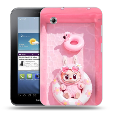 Силиконовый чехол на Samsung Galaxy Tab 2 7.0 с принтом Labubu Лабубу