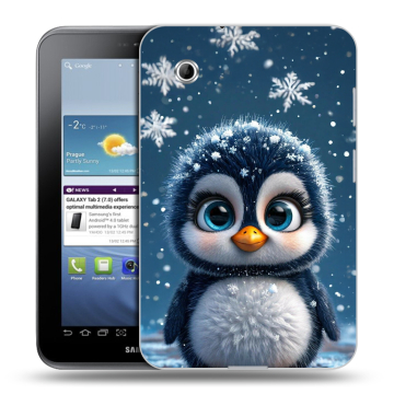Силиконовый чехол на Samsung Galaxy Tab 2 7.0 с принтом Новый год