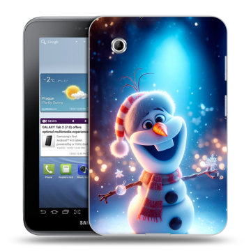 Силиконовый чехол на Samsung Galaxy Tab 2 7.0 с принтом Новый год