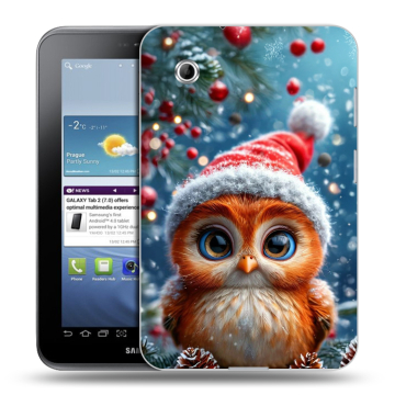 Силиконовый чехол на Samsung Galaxy Tab 2 7.0 с принтом Новый год