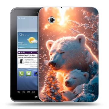 Силиконовый чехол на Samsung Galaxy Tab 2 7.0 с принтом Новый год