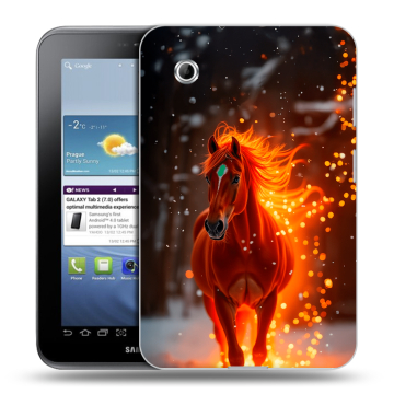 Силиконовый чехол на Samsung Galaxy Tab 2 7.0 с принтом Новый год