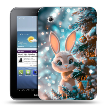 Силиконовый чехол на Samsung Galaxy Tab 2 7.0 с принтом Новый год