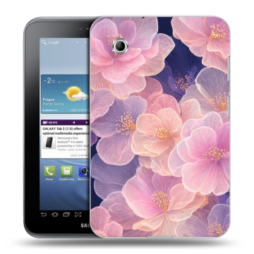 Силиконовый чехол на Samsung Galaxy Tab 2 7.0 с принтом женский
