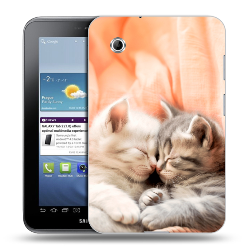 Силиконовый чехол на Samsung Galaxy Tab 2 7.0 с принтом Котята Силиконовый чехол на Samsung Galaxy Tab 2 7.0 с принтом Котята