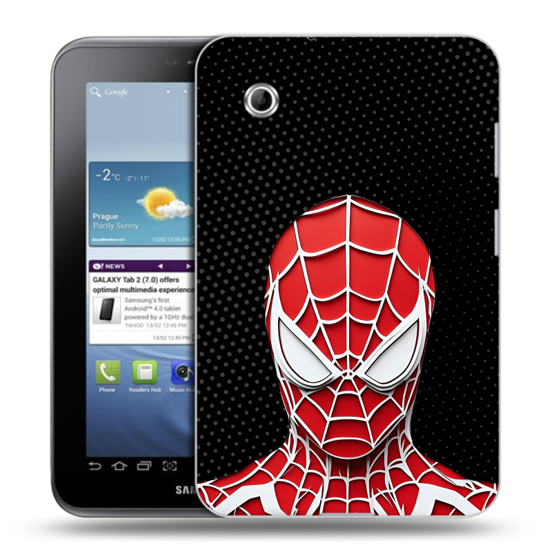 Силиконовый чехол на Samsung Galaxy Tab 2 7.0 с принтом человек паук spiderman Силиконовый чехол на Samsung Galaxy Tab 2 7.0 с принтом человек паук spiderman