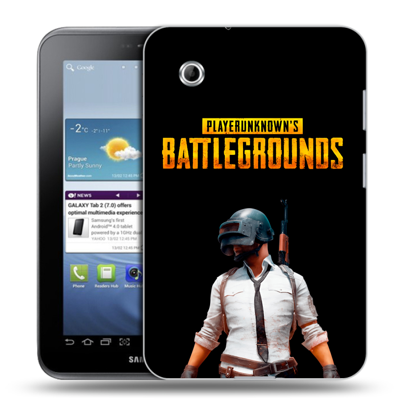 Силиконовый чехол на Samsung Galaxy Tab 2 7.0 с принтом PUGB ПАГБ Силиконовый чехол на Samsung Galaxy Tab 2 7.0 с принтом PUGB ПАГБ
