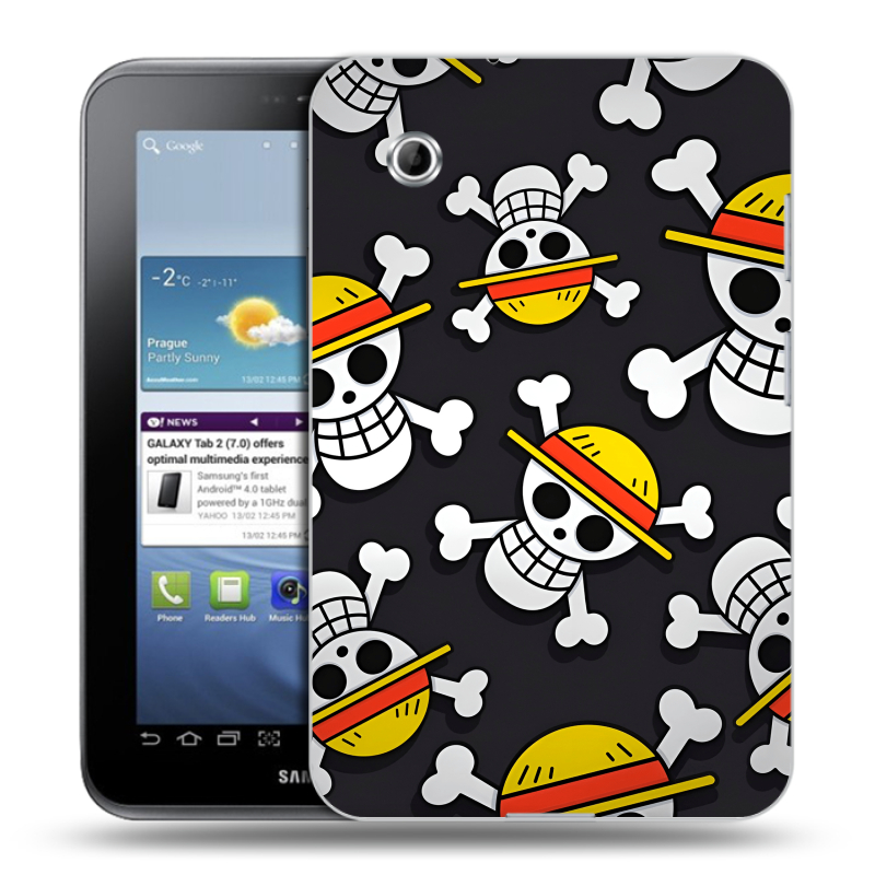 Силиконовый чехол на Samsung Galaxy Tab 2 7.0 с принтом One Piece Ван Пис Силиконовый чехол на Samsung Galaxy Tab 2 7.0 с принтом One Piece Ван Пис