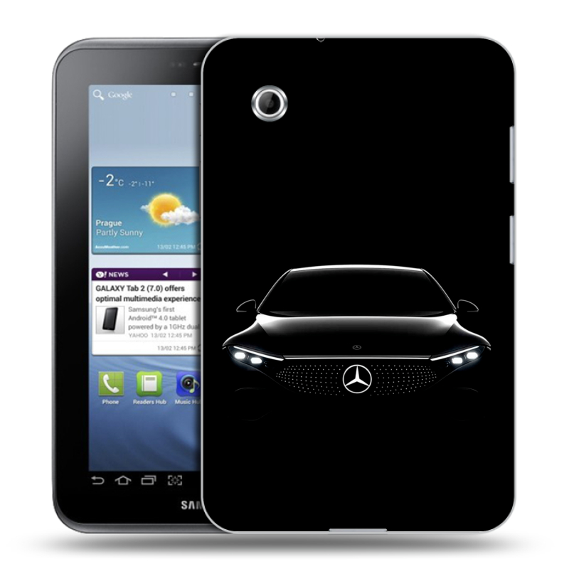 Силиконовый чехол на Samsung Galaxy Tab 2 7.0 с принтом Mercedes Мерседес Силиконовый чехол на Samsung Galaxy Tab 2 7.0 с принтом Mercedes Мерседес