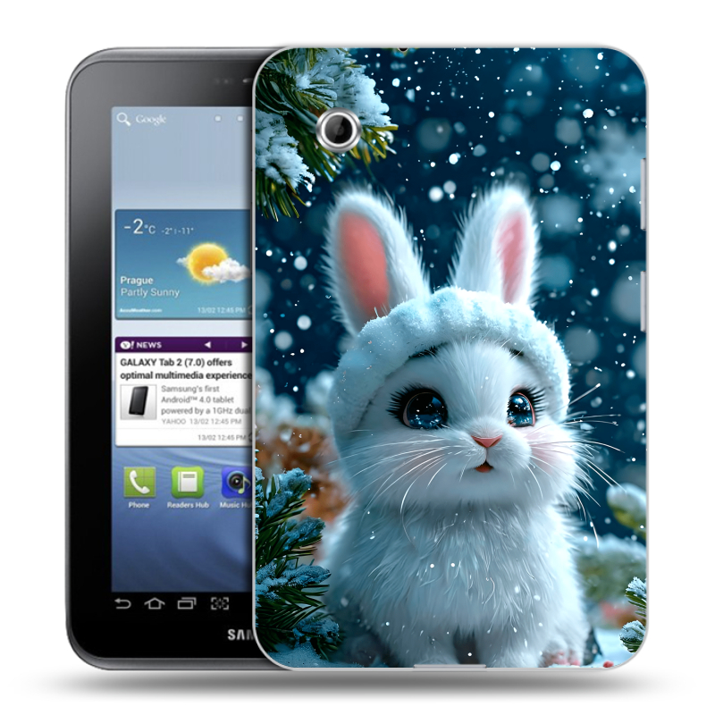 Силиконовый чехол на Samsung Galaxy Tab 2 7.0 с принтом Новый год Силиконовый чехол на Samsung Galaxy Tab 2 7.0 с принтом Новый год