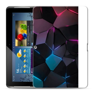 Силиконовый чехол на планшета Samsung Galaxy Tab 2 10.1 GT-P5100 с принтом Геометрия неона Силиконовый чехол на планшета Samsung Galaxy Tab 2 10.1 GT-P5100 с принтом Геометрия неона