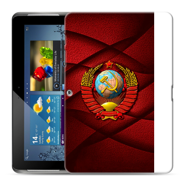Силиконовый чехол на Samsung Galaxy Tab 2 10.1 с принтом Герб СССР