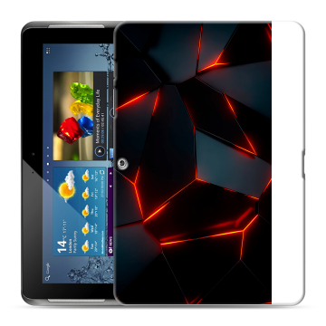 Силиконовый чехол на планшета Samsung Galaxy Tab 2 10.1 GT-P5100 с принтом Яркие абстракции Силиконовый чехол на планшета Samsung Galaxy Tab 2 10.1 GT-P5100 с принтом Яркие абстракции