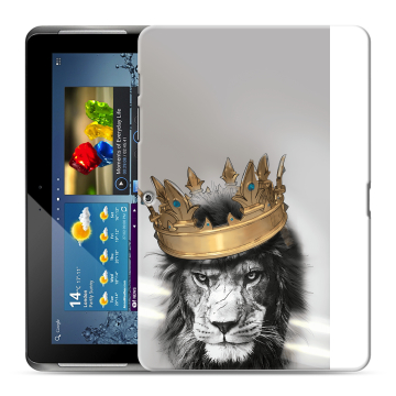 Силиконовый чехол на планшета Samsung Galaxy Tab 2 10.1 GT-P5100 с принтом Лев с короной Силиконовый чехол на планшета Samsung Galaxy Tab 2 10.1 GT-P5100 с принтом Лев с короной