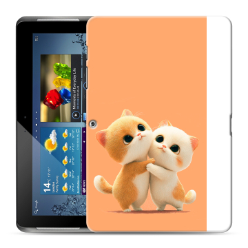 Силиконовый чехол на планшета Samsung Galaxy Tab 2 10.1 GT-P5100 с принтом Милые котики Силиконовый чехол на планшета Samsung Galaxy Tab 2 10.1 GT-P5100 с принтом Милые котики