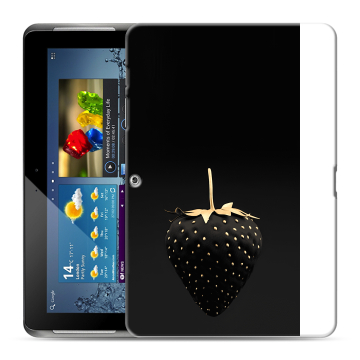 Силиконовый чехол на Samsung Galaxy Tab 2 10.1 с принтом Черная клубника