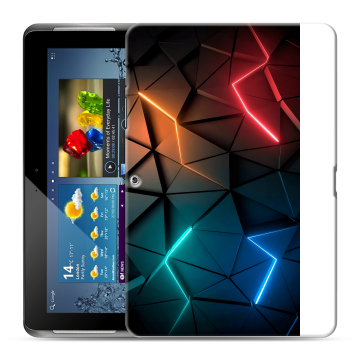 Силиконовый чехол на планшета Samsung Galaxy Tab 2 10.1 GT-P5100 с принтом Абстракция неон Силиконовый чехол на планшета Samsung Galaxy Tab 2 10.1 GT-P5100 с принтом Абстракция неон