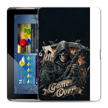 Силиконовый чехол на Samsung Galaxy Tab 2 10.1 с принтом Скелет карты