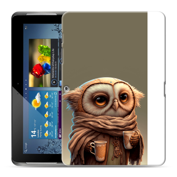 Силиконовый чехол на Samsung Galaxy Tab 2 10.1 с принтом Сова