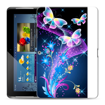 Силиконовый чехол на Samsung Galaxy Tab 2 10.1 с принтом Бабочки