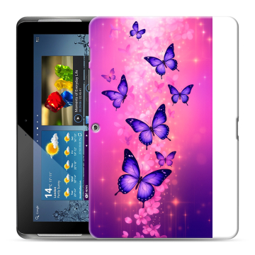 Силиконовый чехол на Samsung Galaxy Tab 2 10.1 с принтом Бабочки