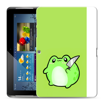 Силиконовый чехол на Samsung Galaxy Tab 2 10.1 с принтом Лягушенок