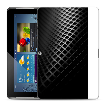 Силиконовый чехол на Samsung Galaxy Tab 2 10.1 с принтом Текстура металла