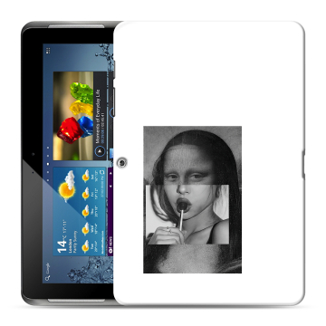 Силиконовый чехол на Samsung Galaxy Tab 2 10.1 с принтом Мона Лиза