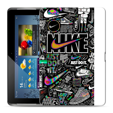 Силиконовый чехол на Samsung Galaxy Tab 2 10.1 с принтом Найк